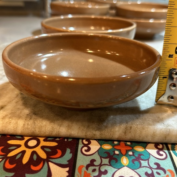 Set of 2 1940-50s Russel Wright Dessert / Fruit / Sauce Bowls nutmeg color - Picture 5 of 6